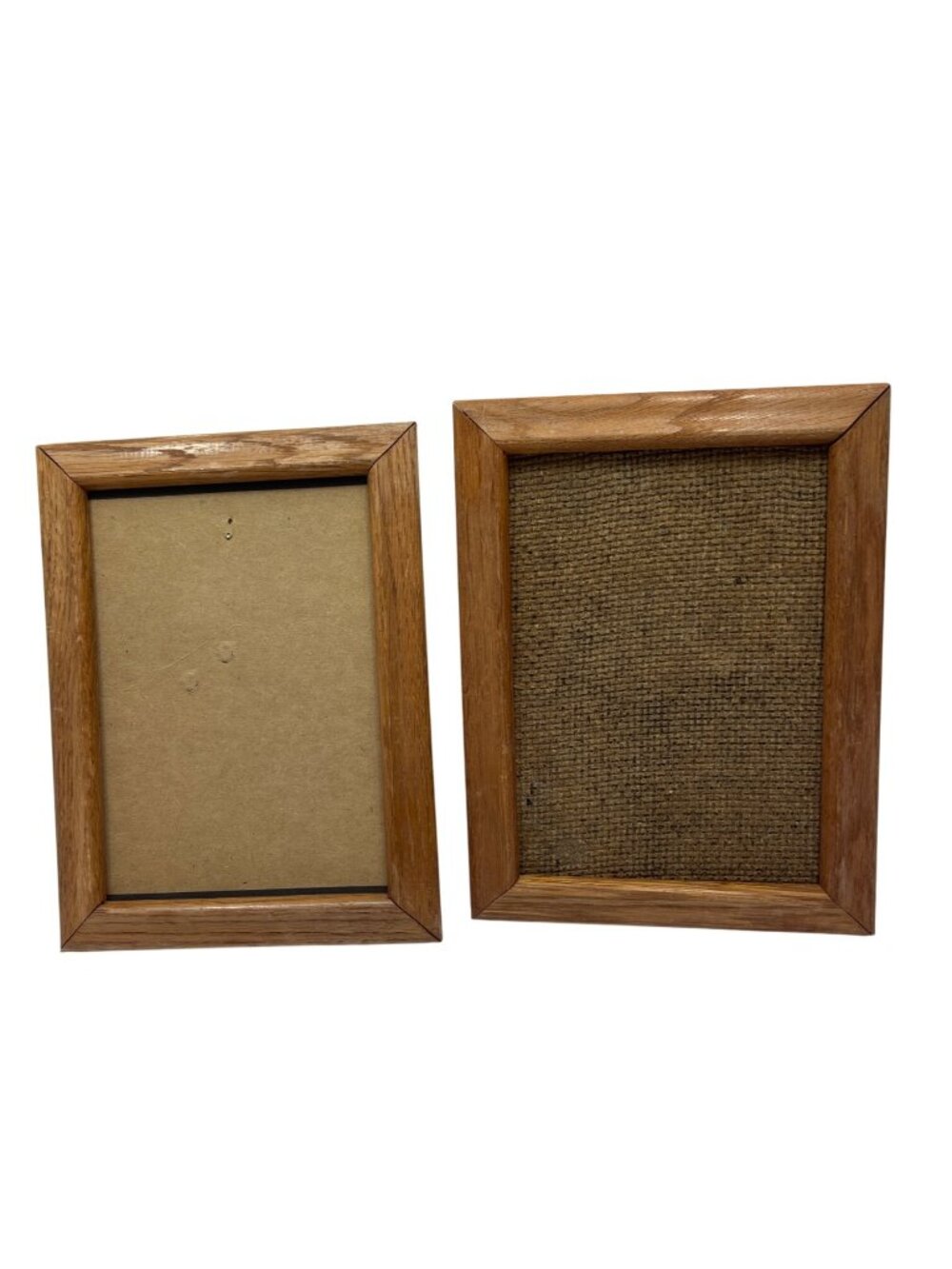 Set Of 2 Rustic Wooden Photo Frames Without Glass 5x7 Inch Sizes 99b